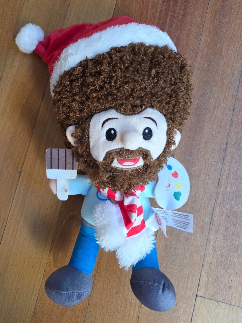 Bob Ross Christmas Plush Stuffed Animal Toy